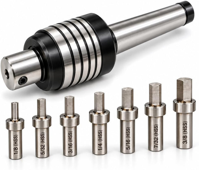 Lathe Live Revolving Tailstock Center with HSS Hardened Broaches Precision Centre