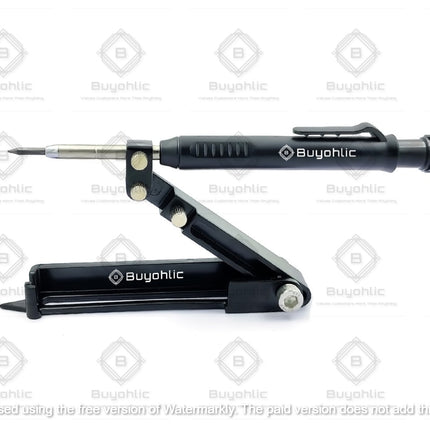 Buyohlic Aluminum Alloy Scribe Tool with Deep Hole Pencil, Construction Pencil Multi-function Scribing Tool- Construction Pencil