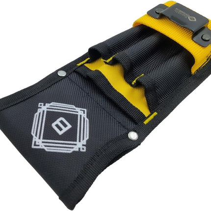 Small Tool Pouch / Bag Utility Tool Organizer with Tape Measure Holder, Electrician Tool Pouch for Belt