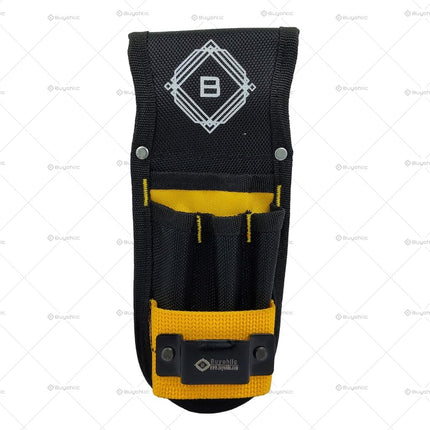 Small Tool Pouch / Bag Utility Tool Organizer with Tape Measure Holder, Electrician Tool Pouch for Belt