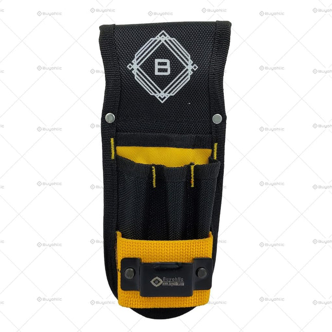 Small Tool Pouch / Bag Utility Tool Organizer with Tape Measure Holder, Electrician Tool Pouch for Belt