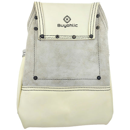 Heavy-Duty Leather Nail & Tool Bag – 10 Pocket Top Grain Construction Pouch