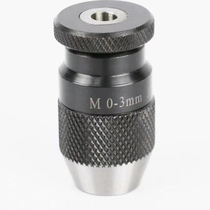 Buyohlic Micro Fine Drill Adaptor Miniature Quill 0-1/8 INCH/ 0-3MM JT0 Keyless Drill Chuck Taper to mount Drill Chuck