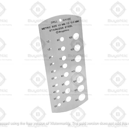 Stainless Steel Drill Gauge
