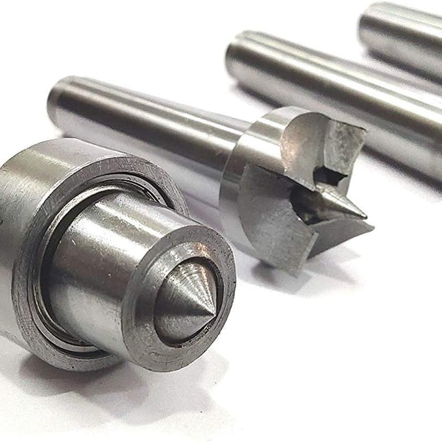 4PCS MT2 Wood Lathe Live Center Drive Spur Cup MT2 Arbor