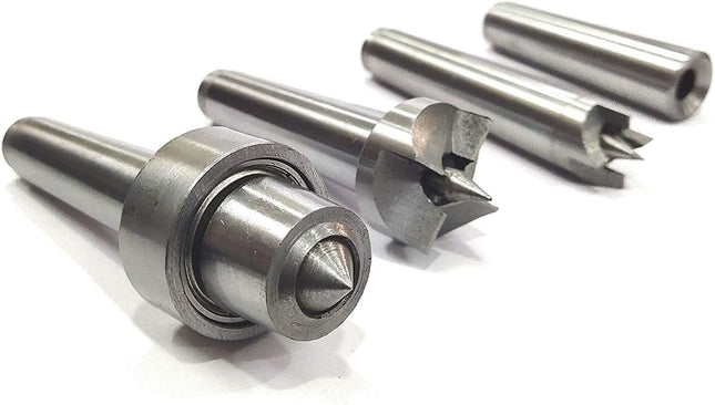 4PCS MT2 Wood Lathe Live Center Drive Spur Cup MT2 Arbor