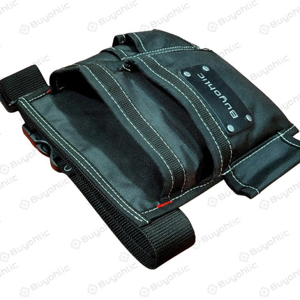 Durable Canvas 5-Pockets Single Side Tool Pouch Bag /Work Apron-Adjustable Belt