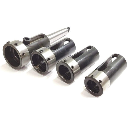 Lathe tailstock setup using Floating die holder tooling