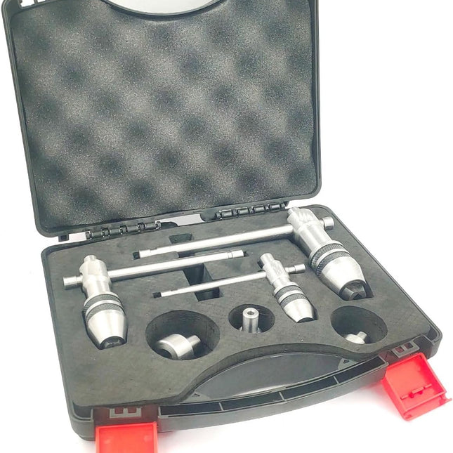 Precision Guiding Tap 3 Pcs Set Wrenches with Freely Spinnable Cap -Design with Accurate Runout Control with Plastic Box