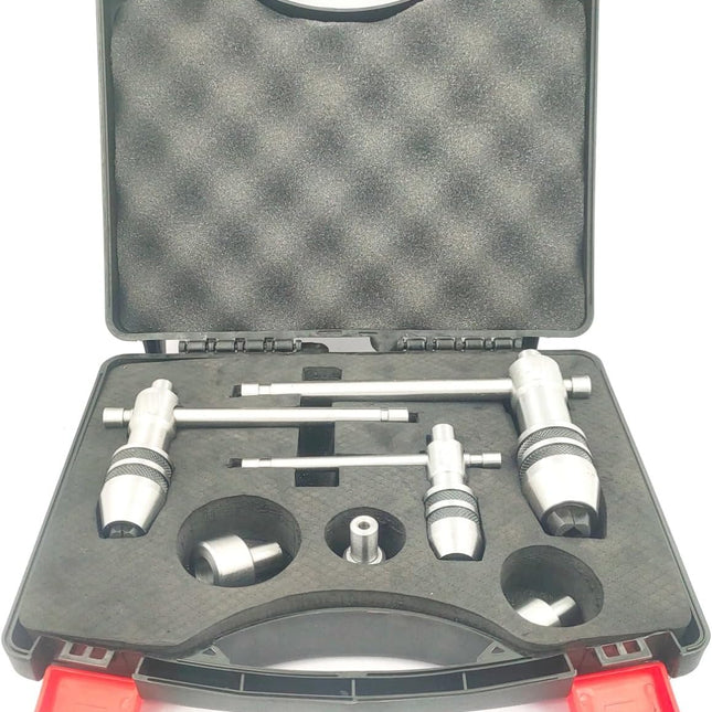 Precision Guiding Tap 3 Pcs Set Wrenches with Freely Spinnable Cap -Design with Accurate Runout Control with Plastic Box