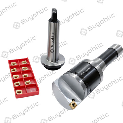 Head Diameter 50 mm Indexable Boring Head with Indexable Inserts Box ~ 1 Div : 0.02 mm