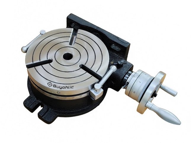 Buyohlic Horizontal Vertical HV8 8" (200 mm) -3 slots Rotary Milling Indexing Table