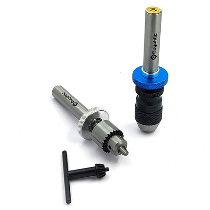 Buyohlic Micro Fine Drill Adaptor Miniature Quill 0-1/8 INCH/ 0-3MM JT0 Keyless Drill Chuck Taper to mount Drill Chuck