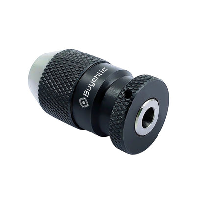 Buyohlic Micro Fine Drill Adaptor Miniature Quill 0-1/8 INCH/ 0-3MM JT0 Keyless Drill Chuck Taper to mount Drill Chuck