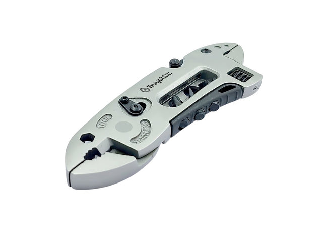 Buyohlic Multitool Wrench set 7 Tools/Pliers/Wire Cutter/Flat Screwdriver Adjustable Multi Purpose Stainless Steel Tool