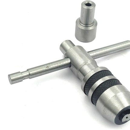 Precision Guiding Tap 3 Pcs Set Wrenches with Freely Spinnable Cap -Design with Accurate Runout Control with Plastic Box