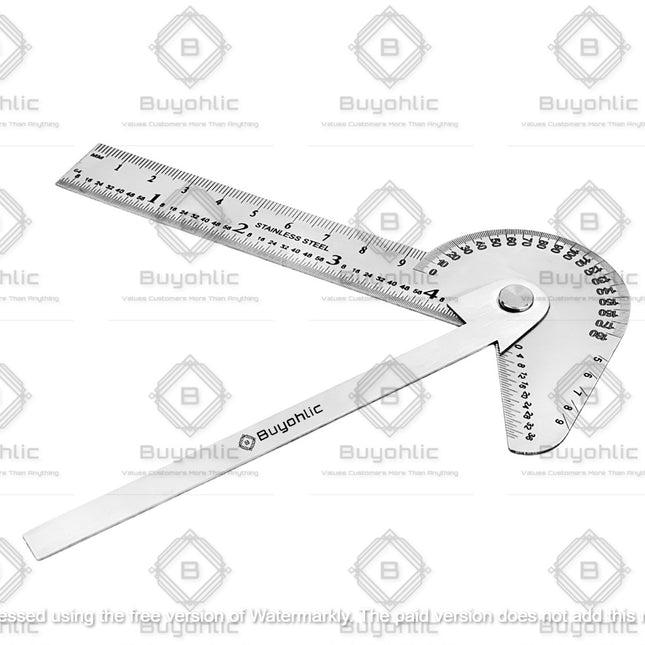 Multi Purpose Protractor Square Rule Centre Finder Drill Point Gauge Hand Tools