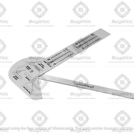 Multi Purpose Protractor Square Rule Centre Finder Drill Point Gauge Hand Tools