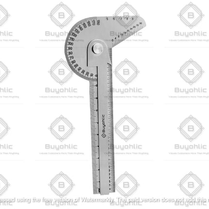 Multi Purpose Protractor Square Rule Centre Finder Drill Point Gauge Hand Tools