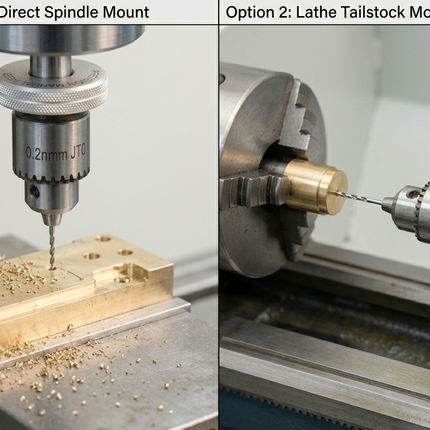 Micro Precision Sensitive Manual Feed Control Quill to Avoid Breaking Fine Drills 0.3 to 4.0 mm Capacities
