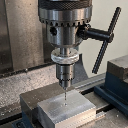 Micro Precision Sensitive Manual Feed Control Quill to Avoid Breaking Fine Drills 0.3 to 4.0 mm Capacities