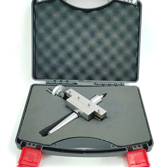 New Taper Turning Attachment Off-setting Revolving Center Metric Tool With Plastic Suitcase