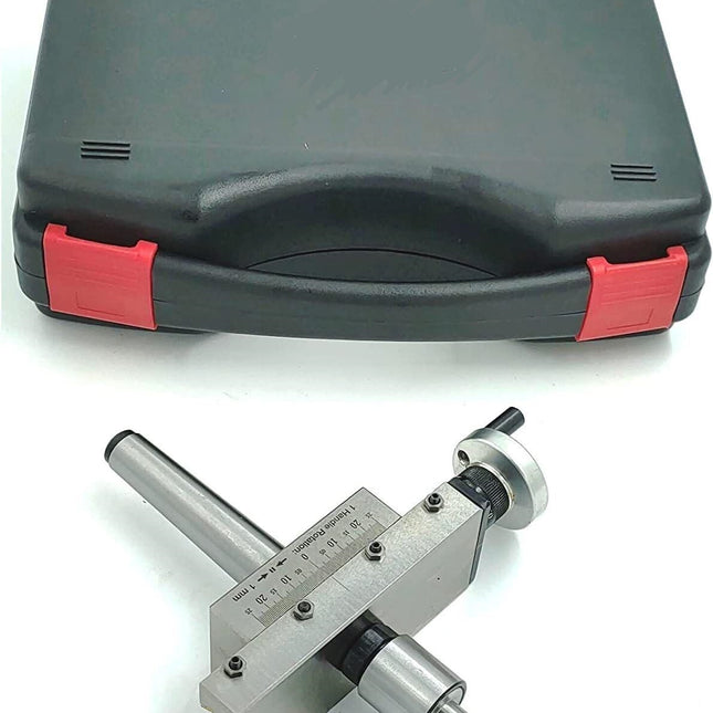 New Taper Turning Attachment Off-setting Revolving Center Metric Tool With Plastic Suitcase