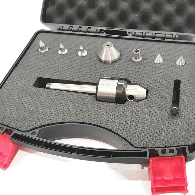 Precision run out under 10 micron multi point bullet live revolving center