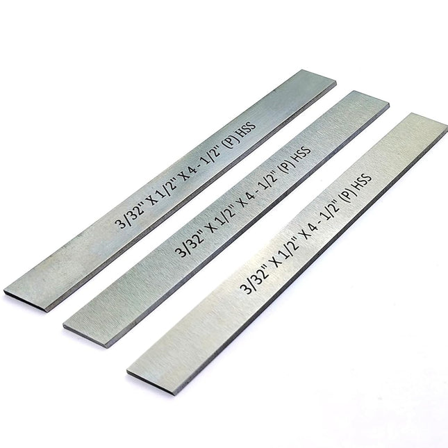 HSS Blades 3/32" X 1/2" X 4-1/2" for Lathe Parting Cut Off & Tool Holders