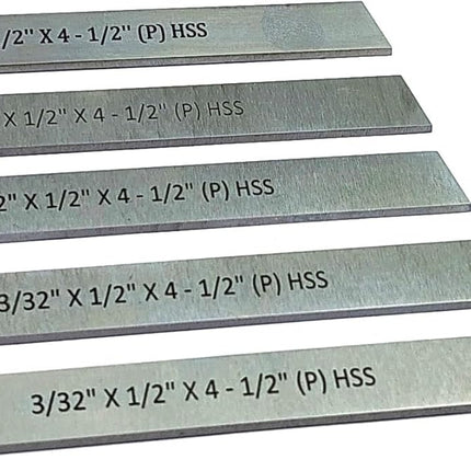HSS Blades 3/32" X 1/2" X 4-1/2" for Lathe Parting Cut Off & Tool Holders