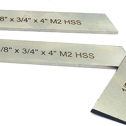 HSS Blades 1/8" x 3/4" (Wide) x 4" (Long) for Lathe Parting Cut Off & Tool Holders (Copy)