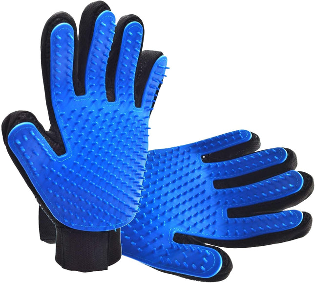 Buyohlic Grooming Mitt for Dogs, Cats, Rabbits & Horses with Long/Short/Curly Hair | Pet Hair Gloves for Pet Hair Removal Pet Grooming Glove - Gentle Deshedding Brush Glove