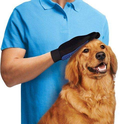 Buyohlic Grooming Mitt for Dogs, Cats, Rabbits & Horses with Long/Short/Curly Hair | Pet Hair Gloves for Pet Hair Removal Pet Grooming Glove - Gentle Deshedding Brush Glove