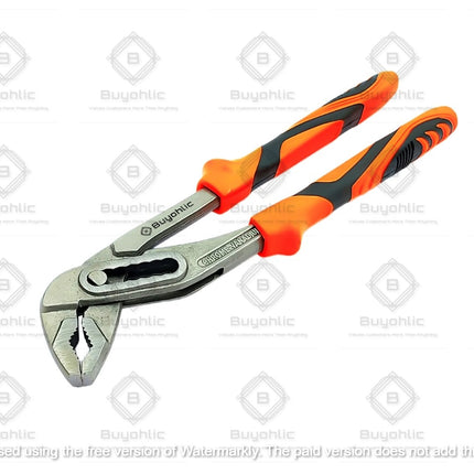 Buyohlic International 10-Inch Self Adjusting Locking Groove Joint Pliers, V-Jaw Alligator Water Pump Pliers