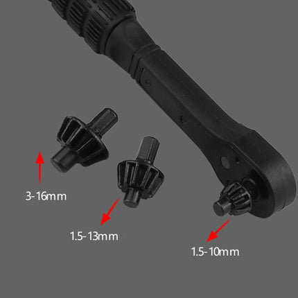 Buyohlic 3-in-1 Mini Ratchet Drill Chuck Key – Universal Wrench Replacement for Electric Drills & Power Tools