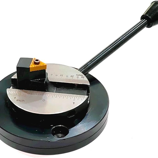 Buyohlic Lathe's Round Base Ball Turning Attachment with Size Scale