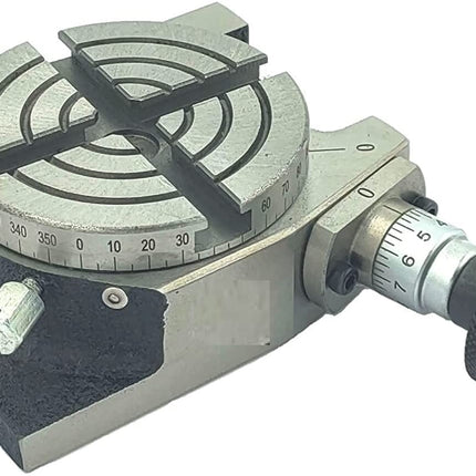 3" (80 mm) Milling Indexing HV Rotary Table with Round Vice- Metal Working