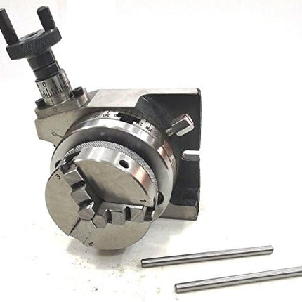 3"/ 80 mm Regular Rotary Table With Small Chucks and back Plate