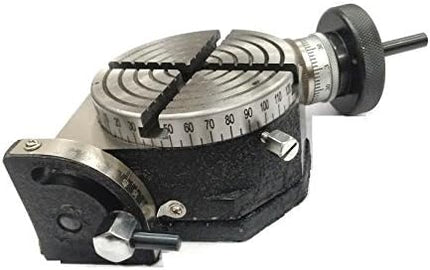 HV 4" (100 mm) Regular Milling Indexing Horizontal Vertical Rotary Table with Round Vice- Metal Working