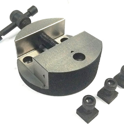 HV 4" (100 mm) Regular Milling Indexing Horizontal Vertical Rotary Table with Round Vice- Metal Working