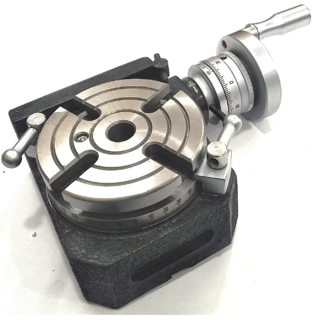 Horizontal Vertical 4" Inch II 100 mm - MT2 Center Bore Regular Rotary Milling Tables