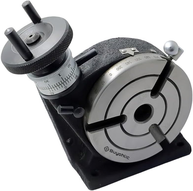 Horizontal Vertical 4" Inch II 100 mm - MT2 Center Bore Regular Rotary Milling Tables