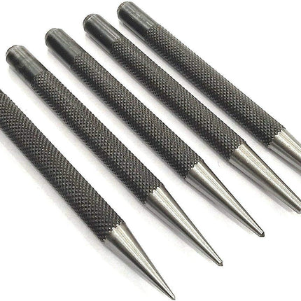 Set of 5 Pcs Center Punch-Imperial Standard Hard Metal-Wood Working Hand Tools