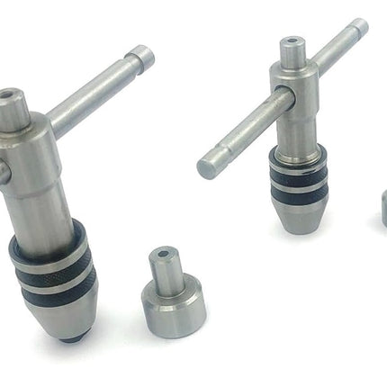 Precision Guiding Tap 3 Pcs Set Wrenches with Freely Spinnable Cap -Design with Accurate Runout Control with Plastic Box