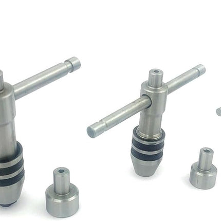 Precision Guiding Tap 3 Pcs Set Wrenches with Freely Spinnable Cap -Design with Accurate Runout Control with Plastic Box