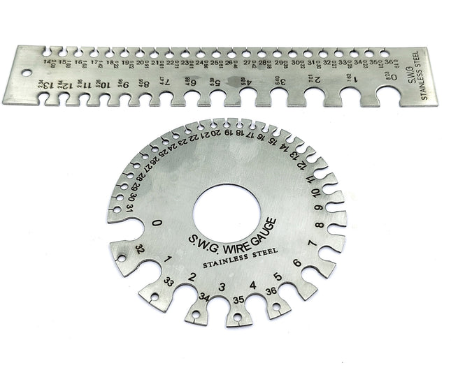 SWG Metal Wire Sheet Thickness Diameter Gauge