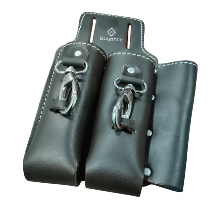 Leather 3 Pocket Linesmen and Electricians Tool Holder/ Bag / Pouch