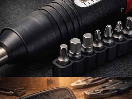 20 Pcs Preset Torque Screwdriver with S2 Bits, 1/4” Drive Torque Wrench Screwdriver Set for Maintenance, Tools, Bike Repairing and Mounting, Torque Range 1~ 6 N.m