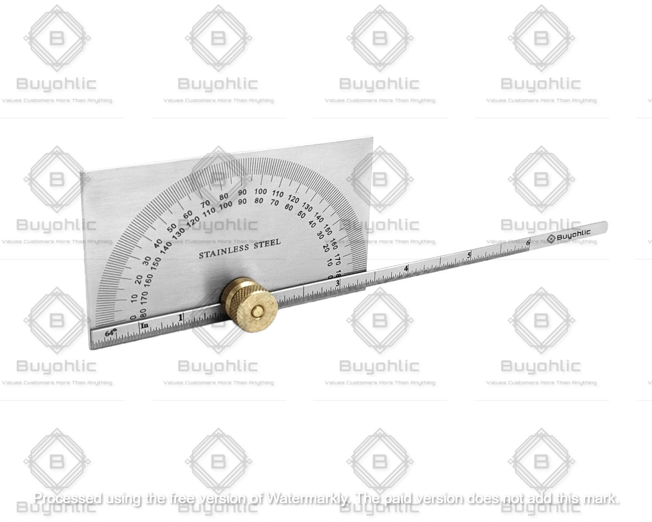 Protractor Cnc Buyohlic Stainless Steel Protractor 0-180 degrees Machine Tools