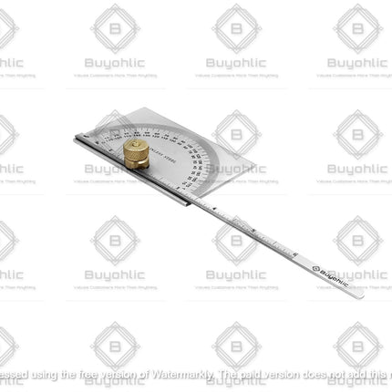 Buyohlic Stainless Steel Protractor 0-180 degrees Machine Tools